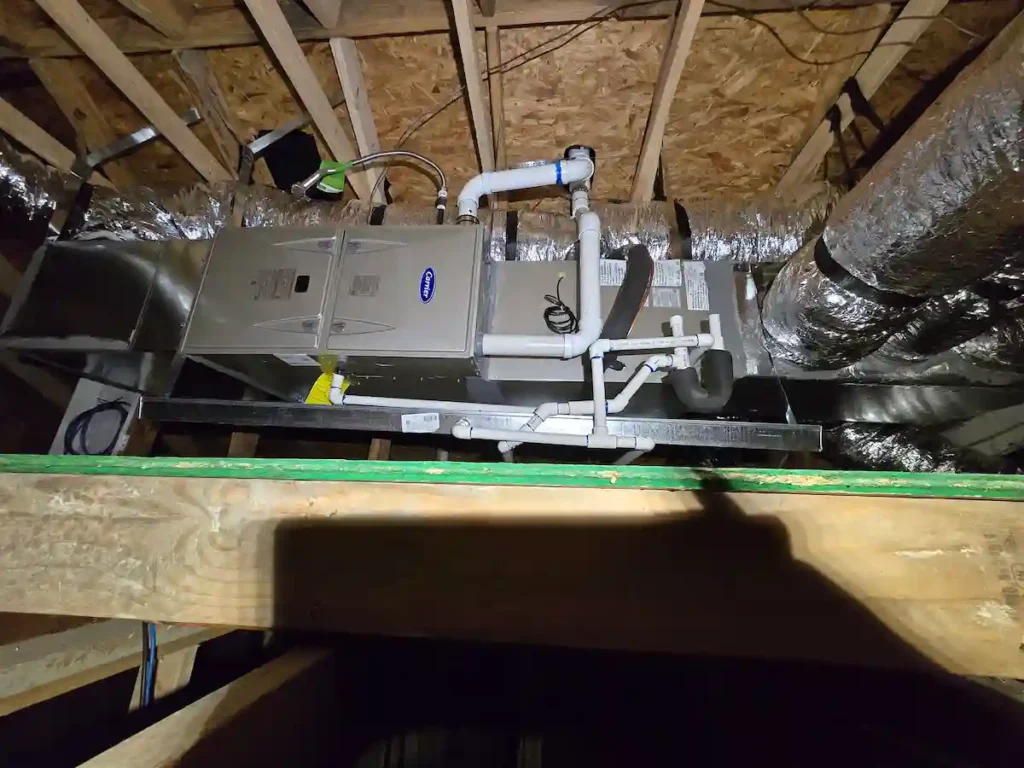 New gas heating system installation in San Antonio by E-MAX HVAC