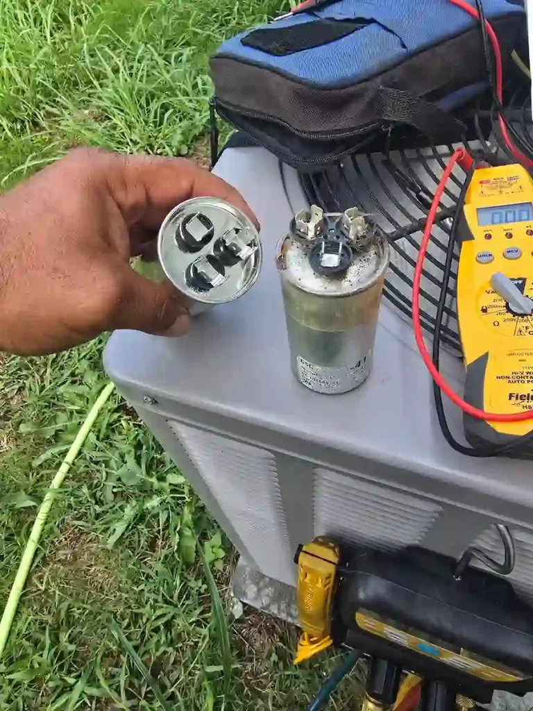 Air conditioner repair completed and tested by EMAX HVAC in San Antonio Texas